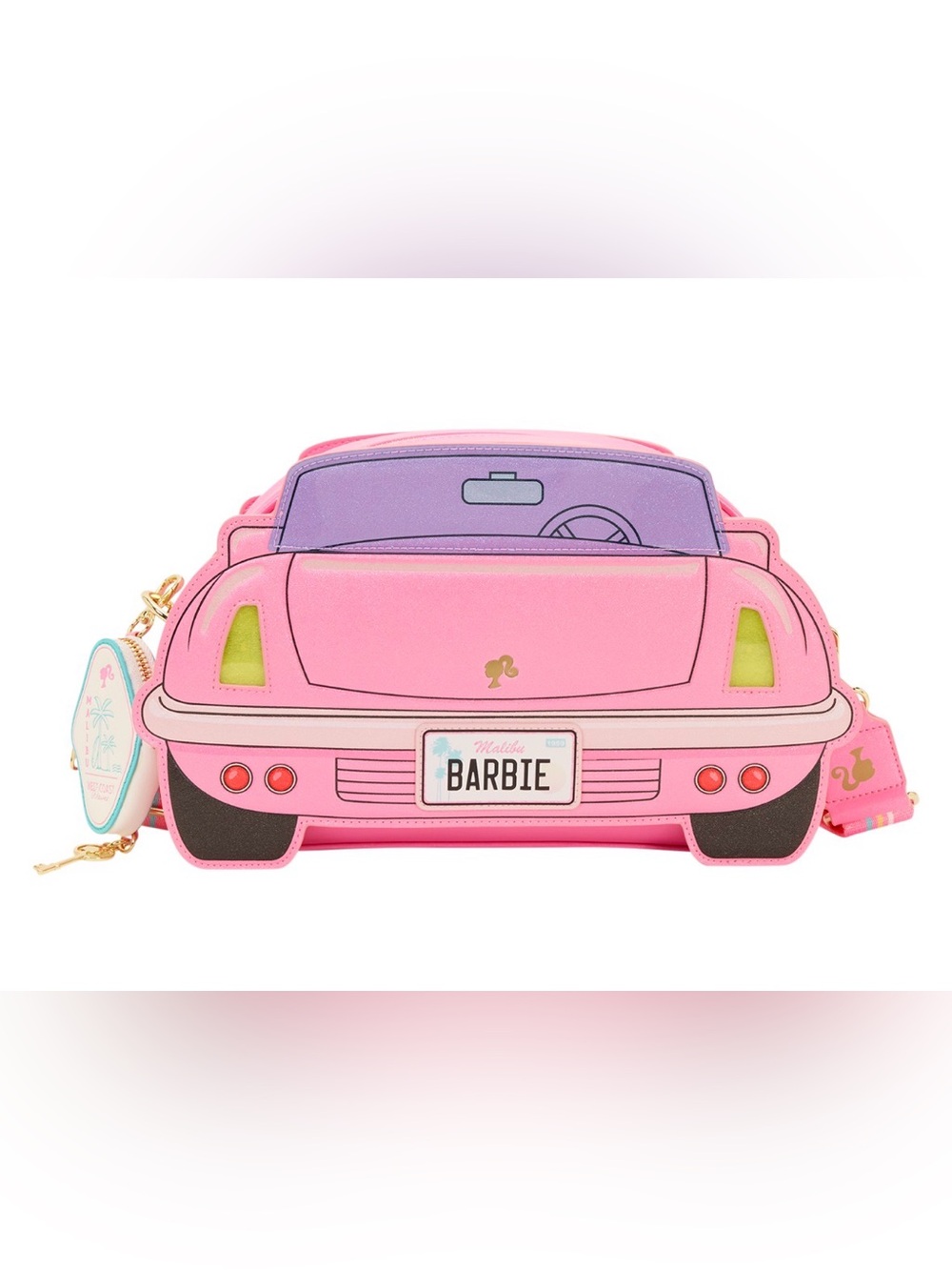 Barbie Corvette Car Light-Up Crossbody Bag with Coin Bag NWT